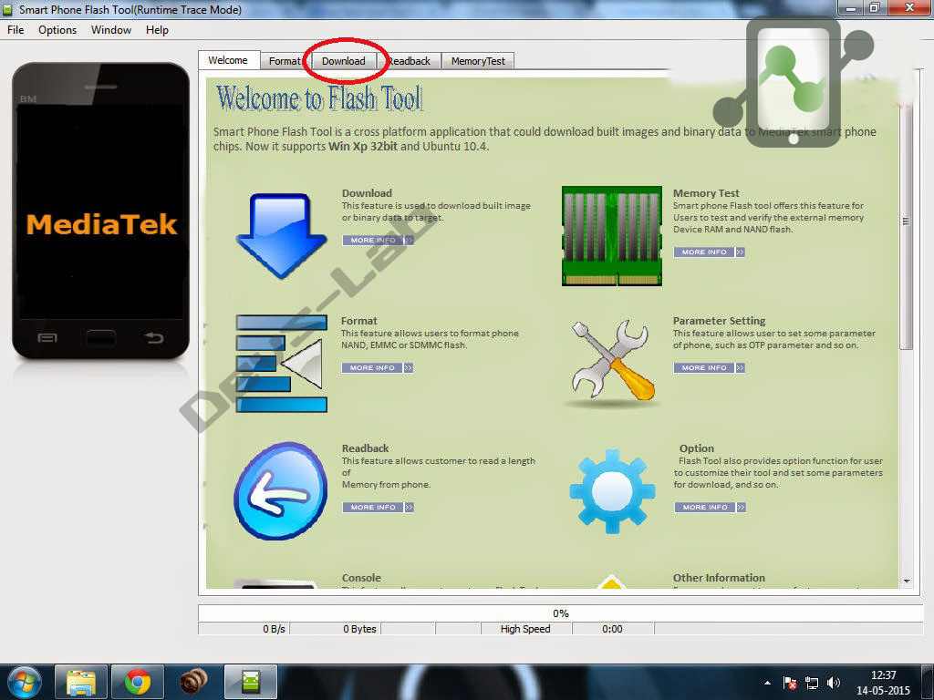 mediatek smart phone flash tool